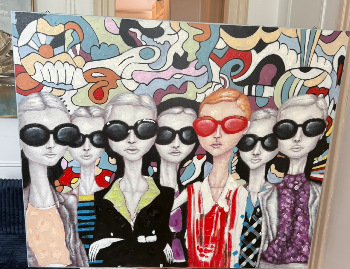 Original Painting - "Seven Faces" Abstract Art