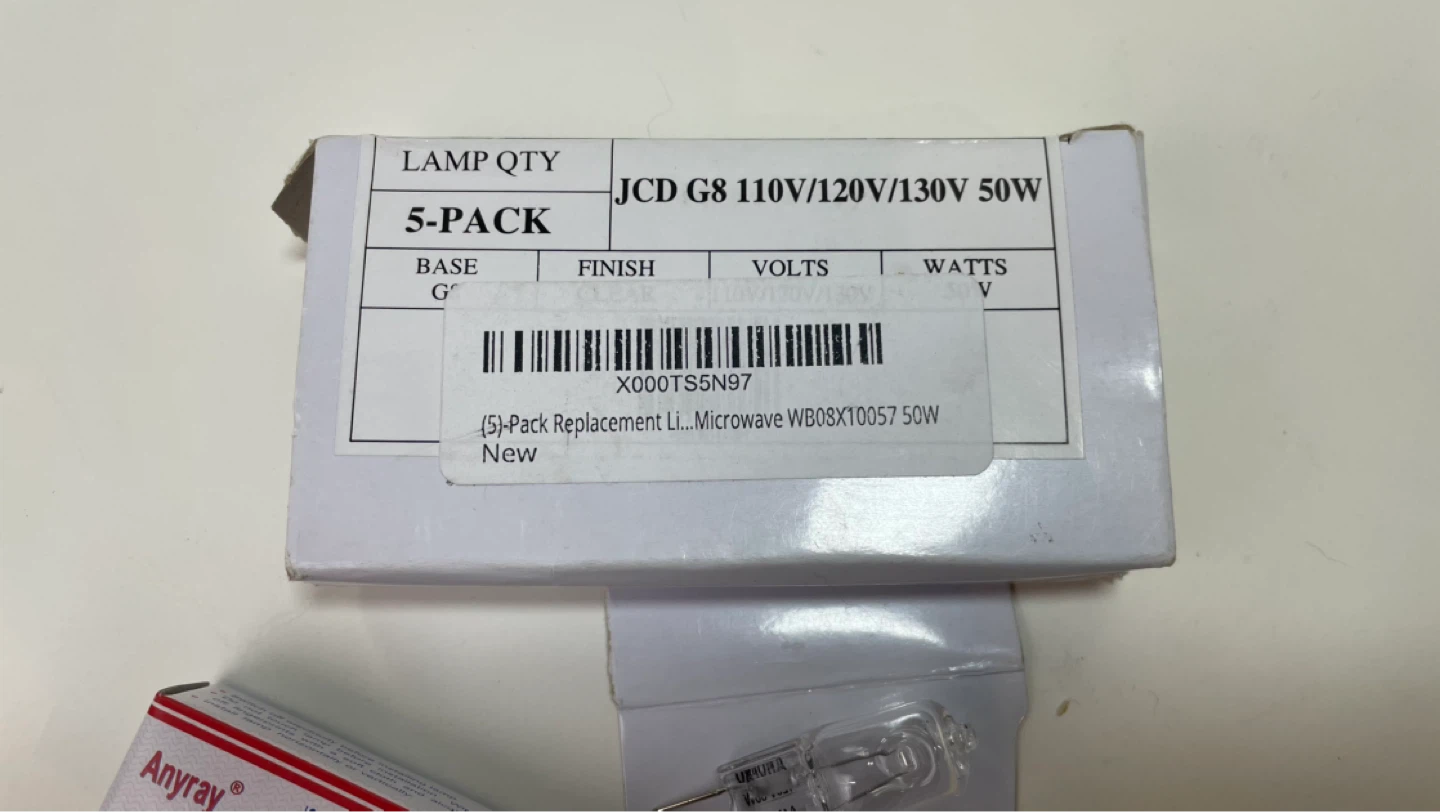 Anyray 5-Pack JCD G8 110V/120V/130V 50W Halogen Bulbs - photo 2