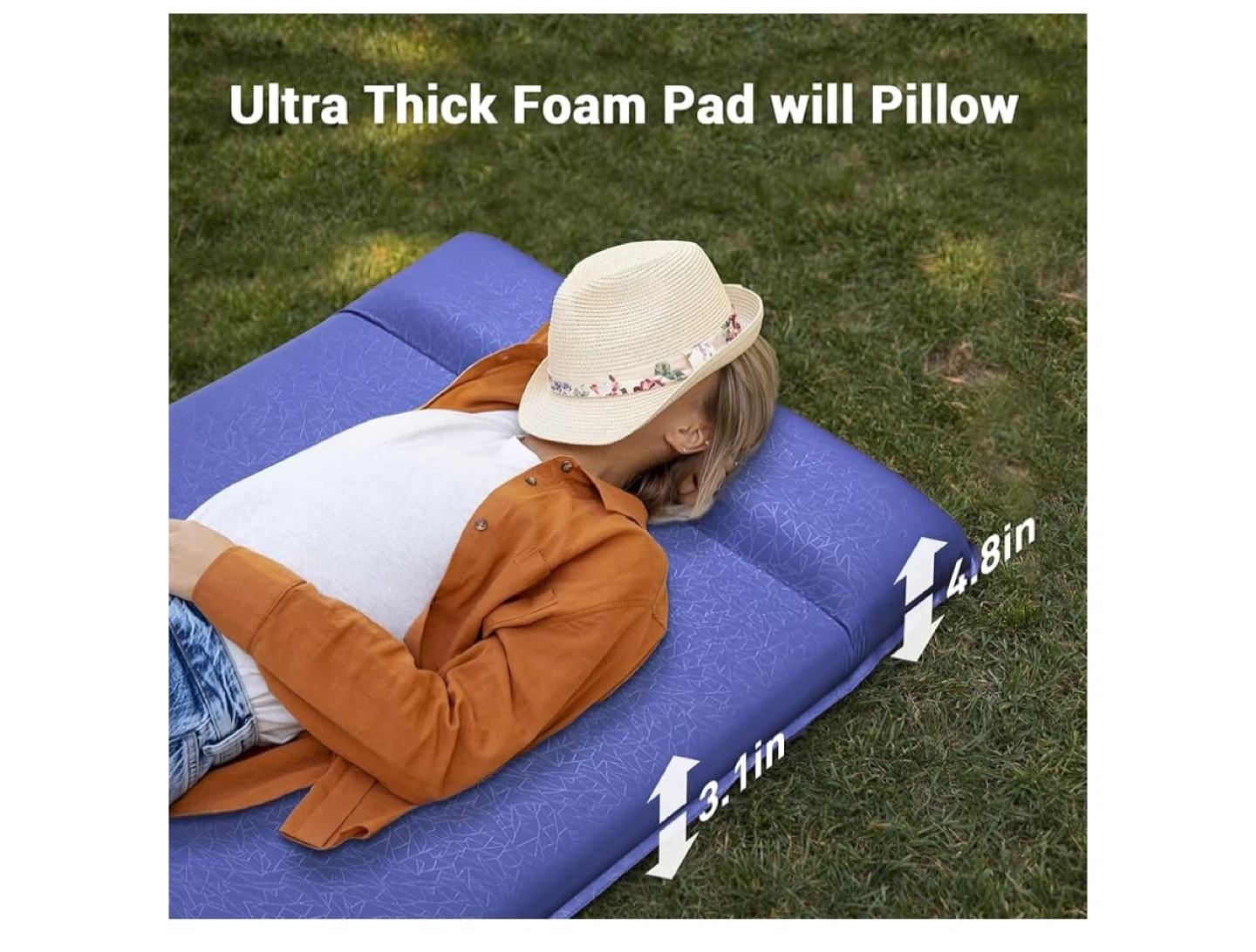 Elegear Purple Memory Foam Camping Sleeping Pad - photo 5