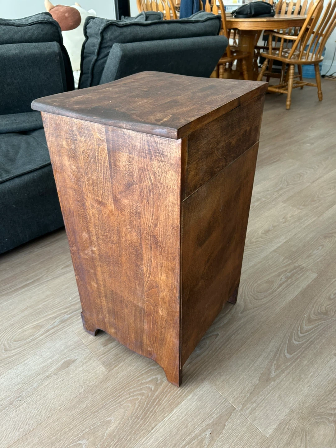 Wooden Nightstand, Stained and Sealed - photo 3