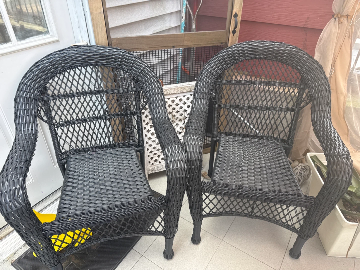Black Wicker Armchair - photo 5