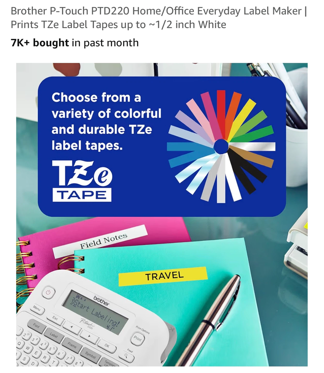 Brother P-Touch PTD220 Label Maker - photo 3