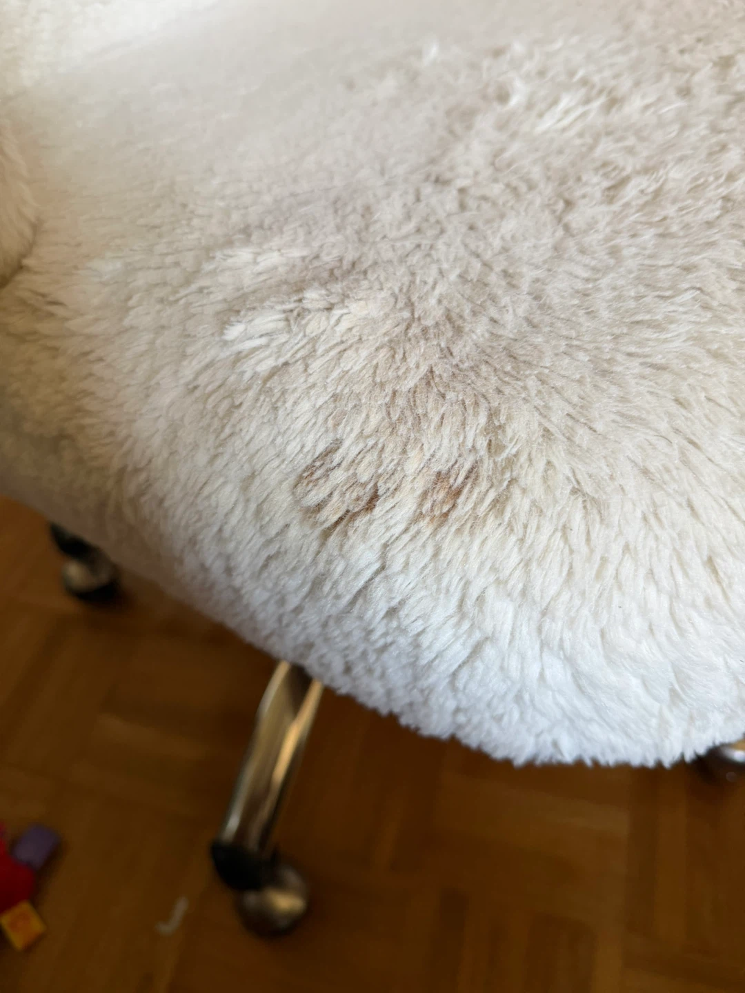 pottery barn faux fur desk chair - photo 2