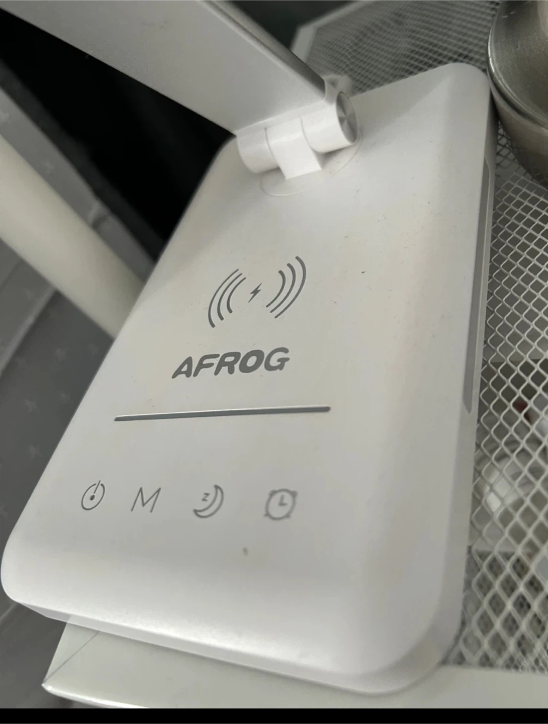 AFROG LED Desk Lamp with Wireless Charging - Silver - photo 3