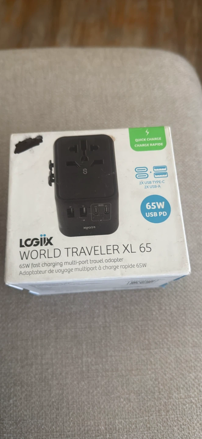 Logiix World Traveler XL 65W USB PD Travel Adapter