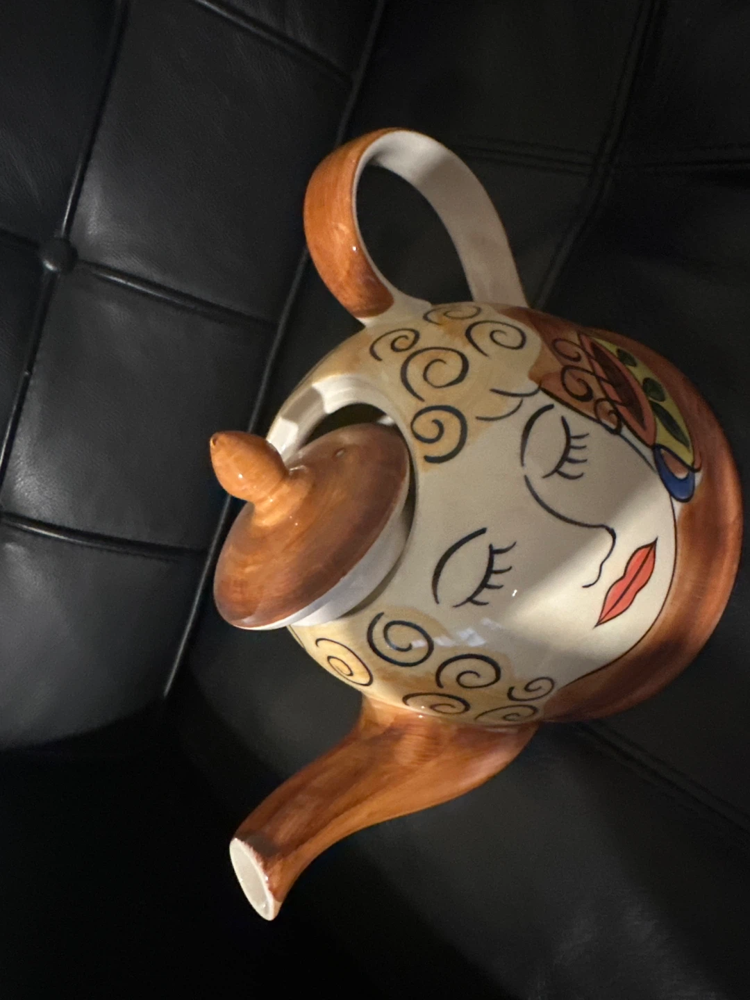 Hand-Painted Ceramic Teapot - photo 4
