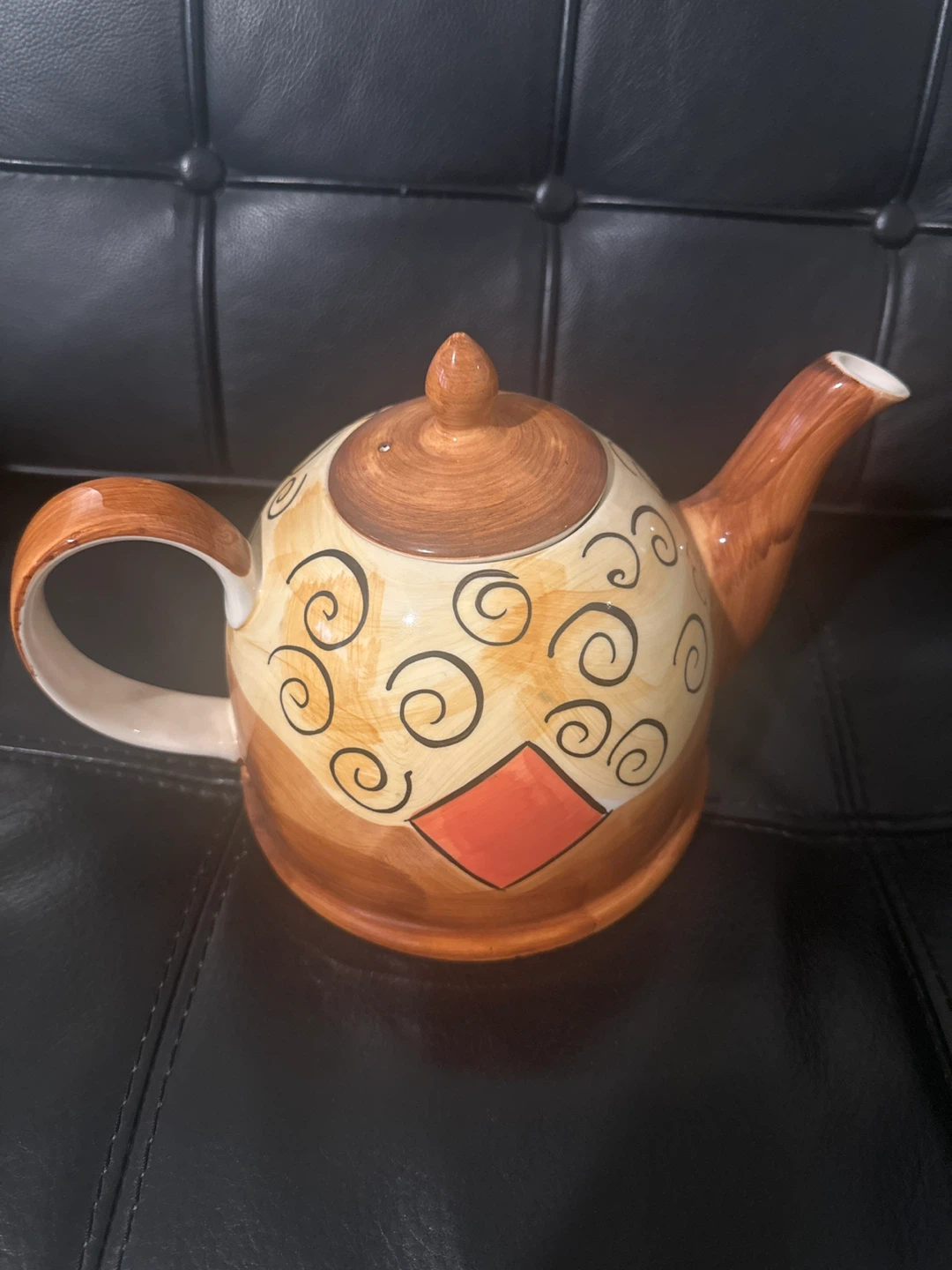Hand-Painted Ceramic Teapot - photo 2