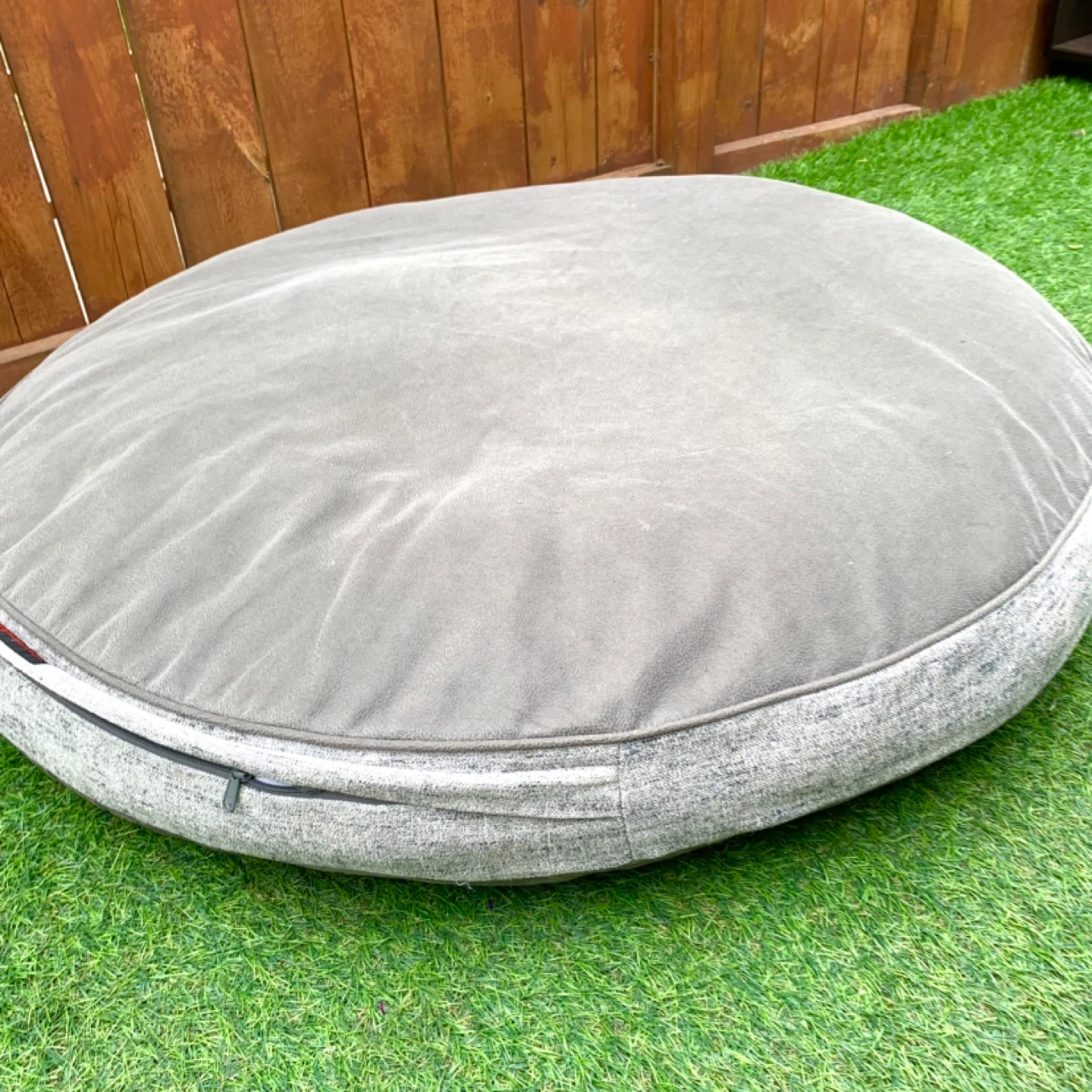 Large Dog Bed Round Pet Bed Plush Pet Cushion Washable Bed - photo 5