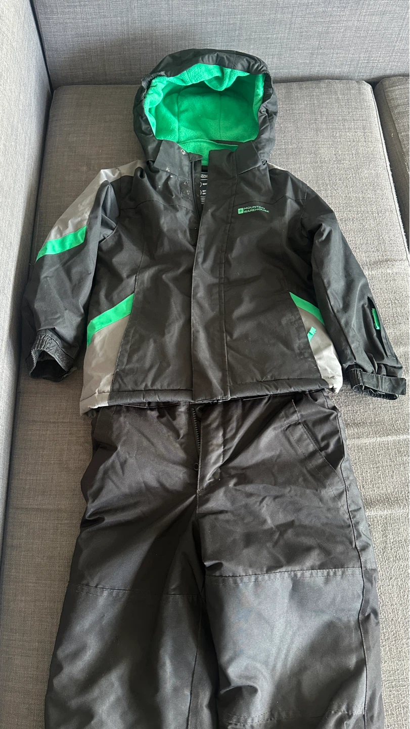 Mountain Warehouse Ski Suit - Black/Grey/Green