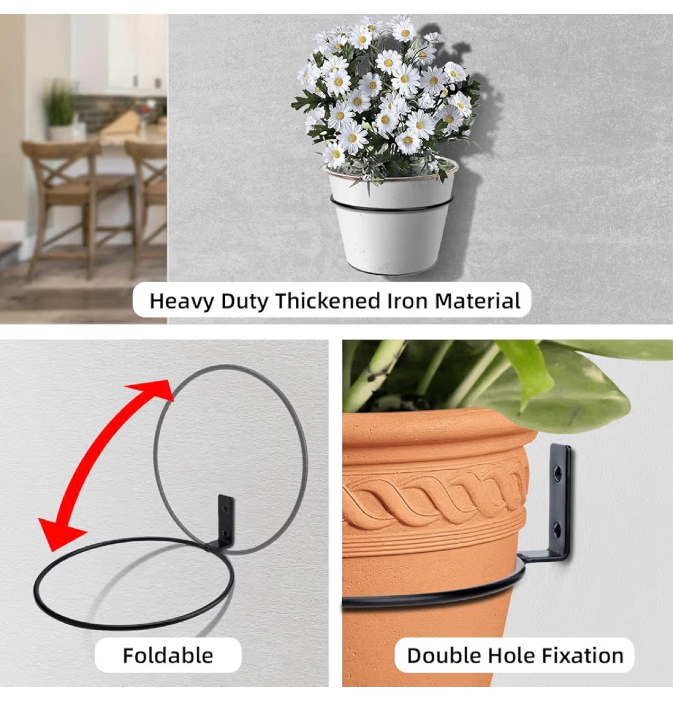 8 inch plant holder (x2) - photo 3