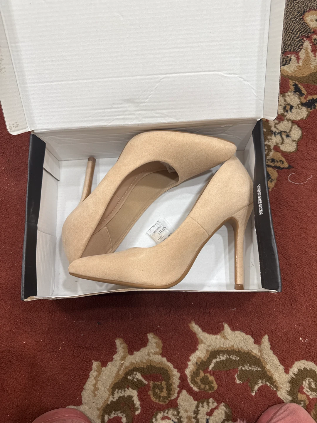 MYSOFT Nude Suede Heels US 7.5 - photo 3