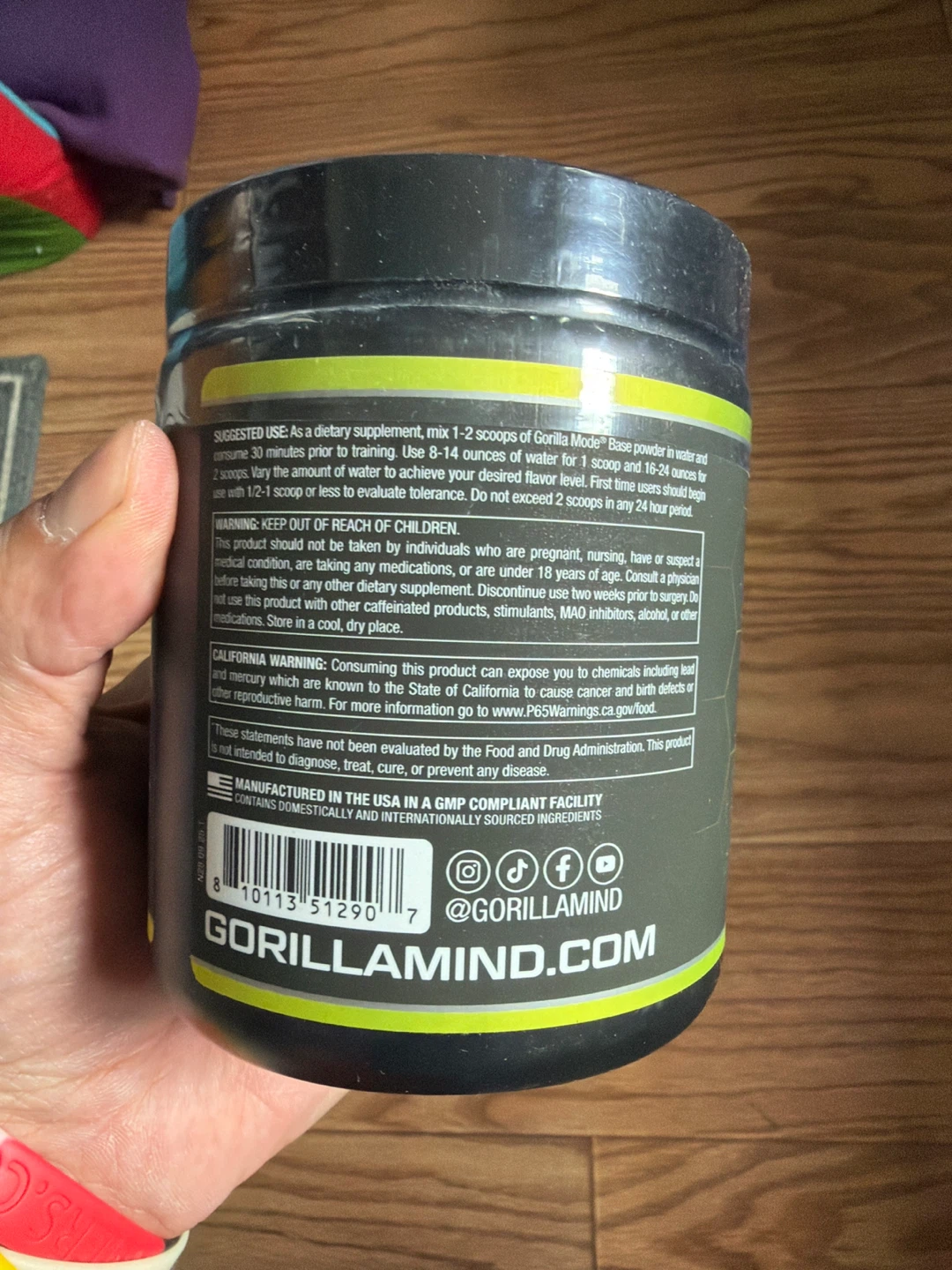 Gorilla Mode Base Pre-Workout Formula - Watermelon - photo 3