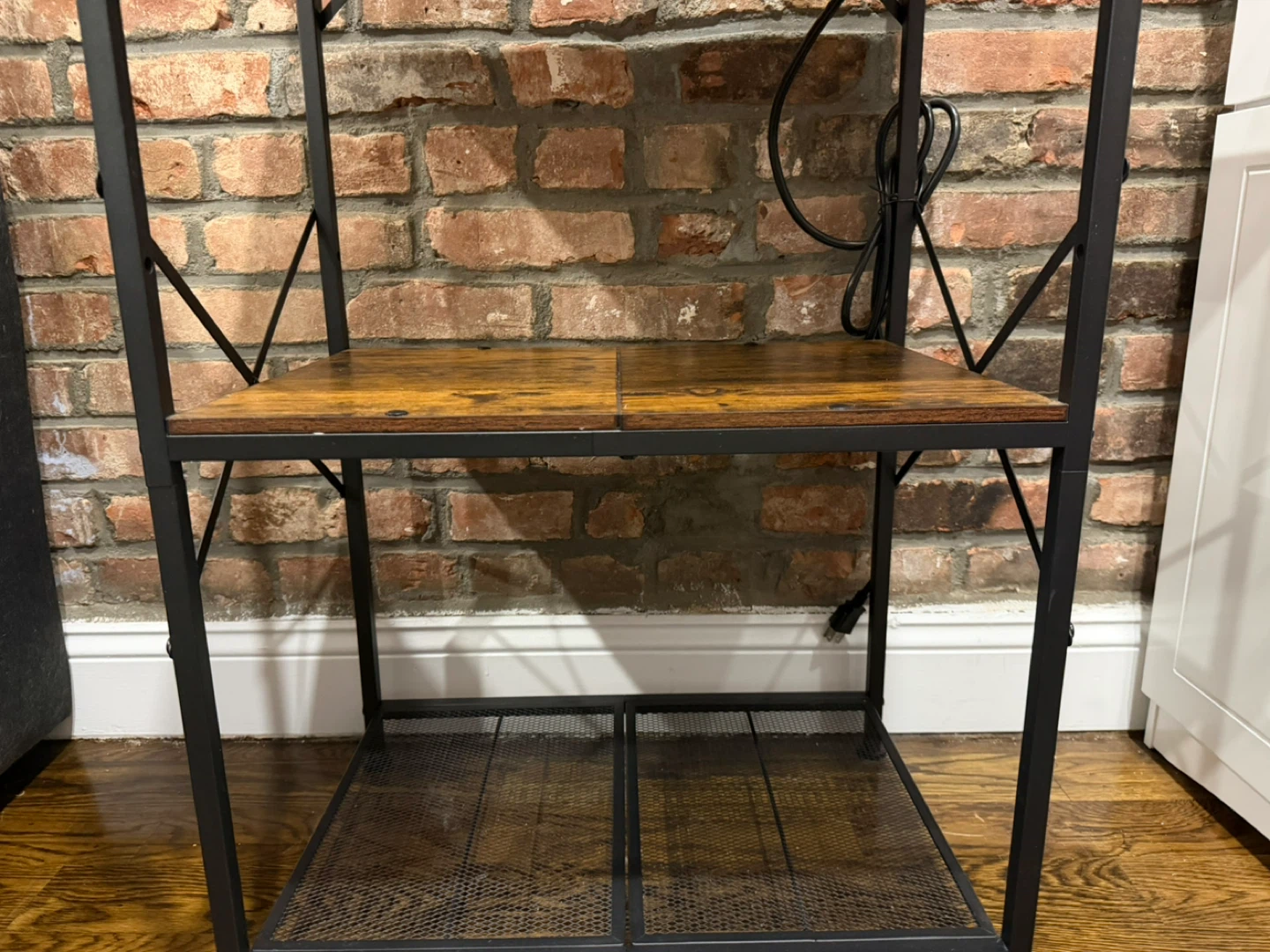 Kitchen Baker's Rack with Power Outlet and Hooks - photo 4
