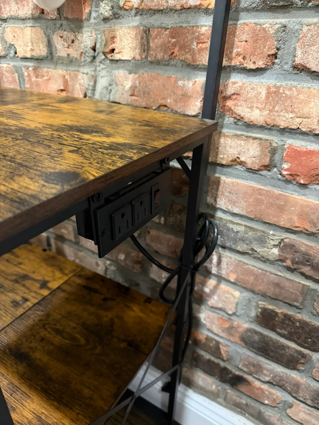 Kitchen Baker's Rack with Power Outlet and Hooks - photo 2
