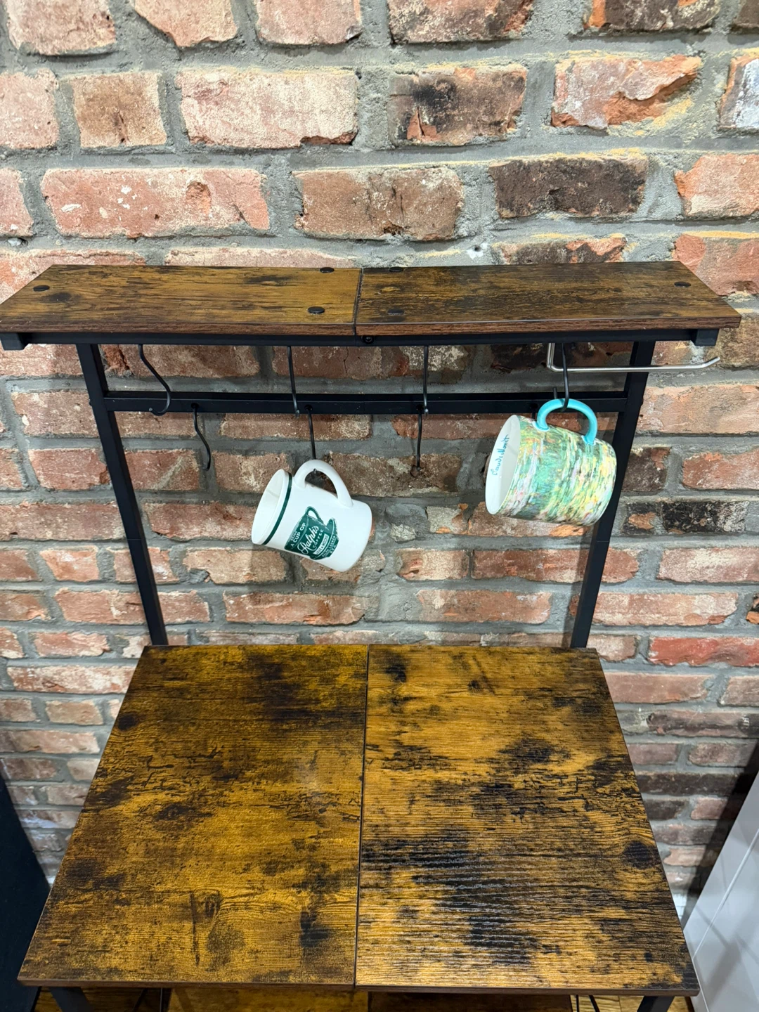 Kitchen Baker's Rack with Power Outlet and Hooks - photo 3