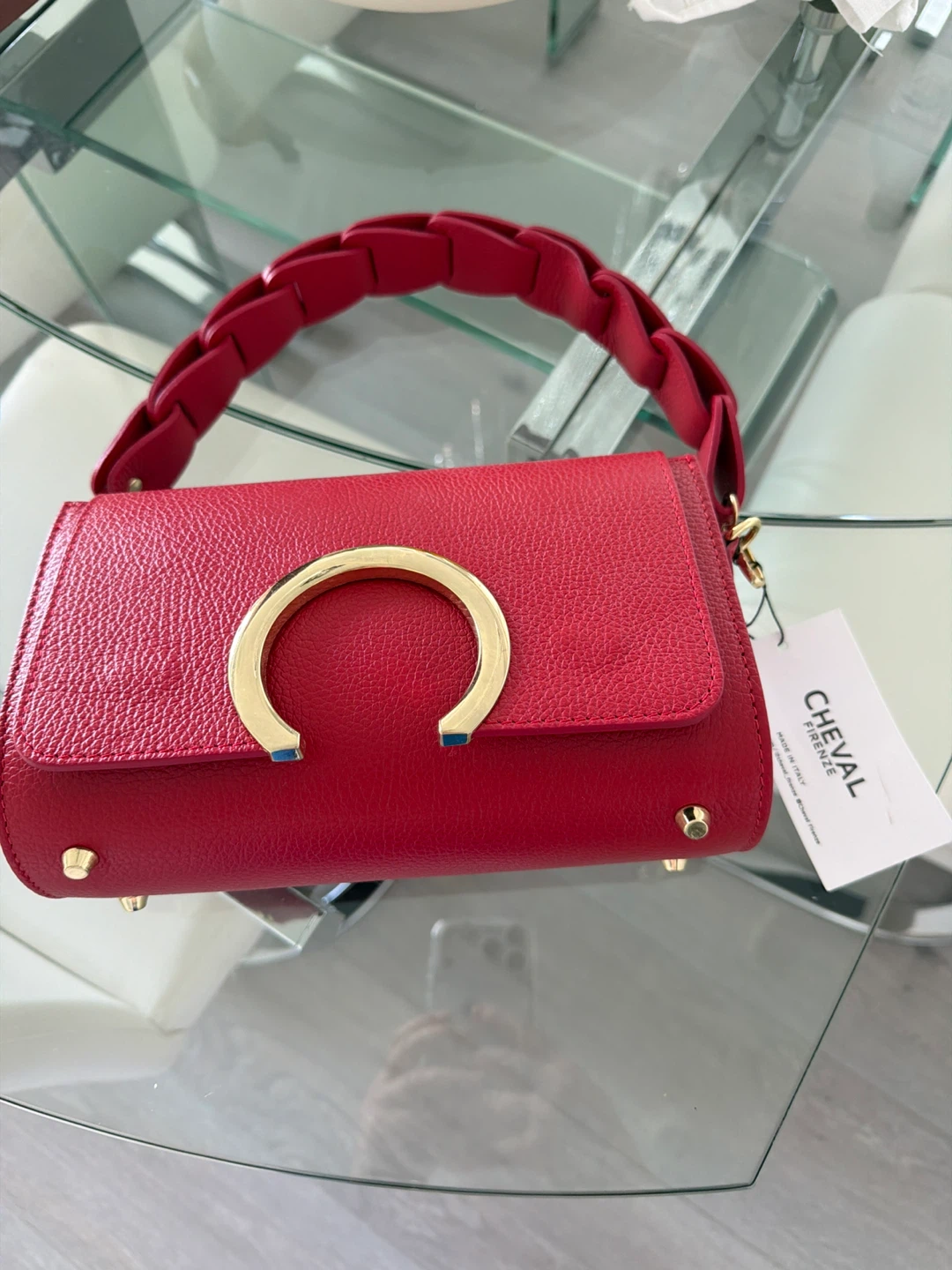 Cheval Firenze Red Leather Handbag - photo 2