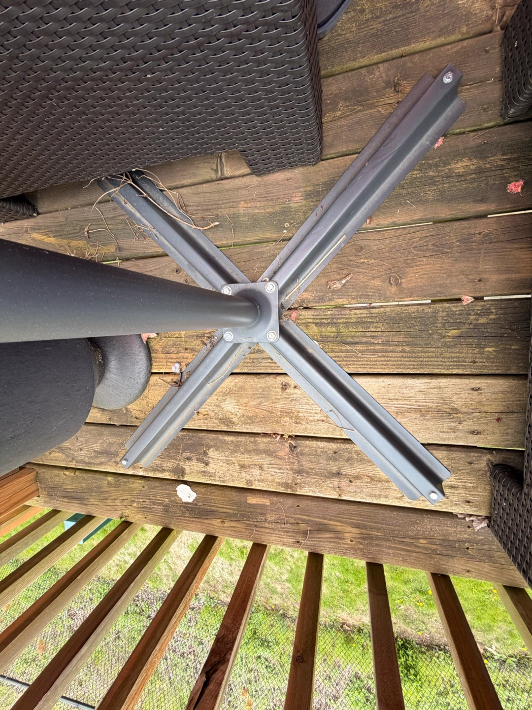 Cantilever Patio Umbrella - Orange - photo 3
