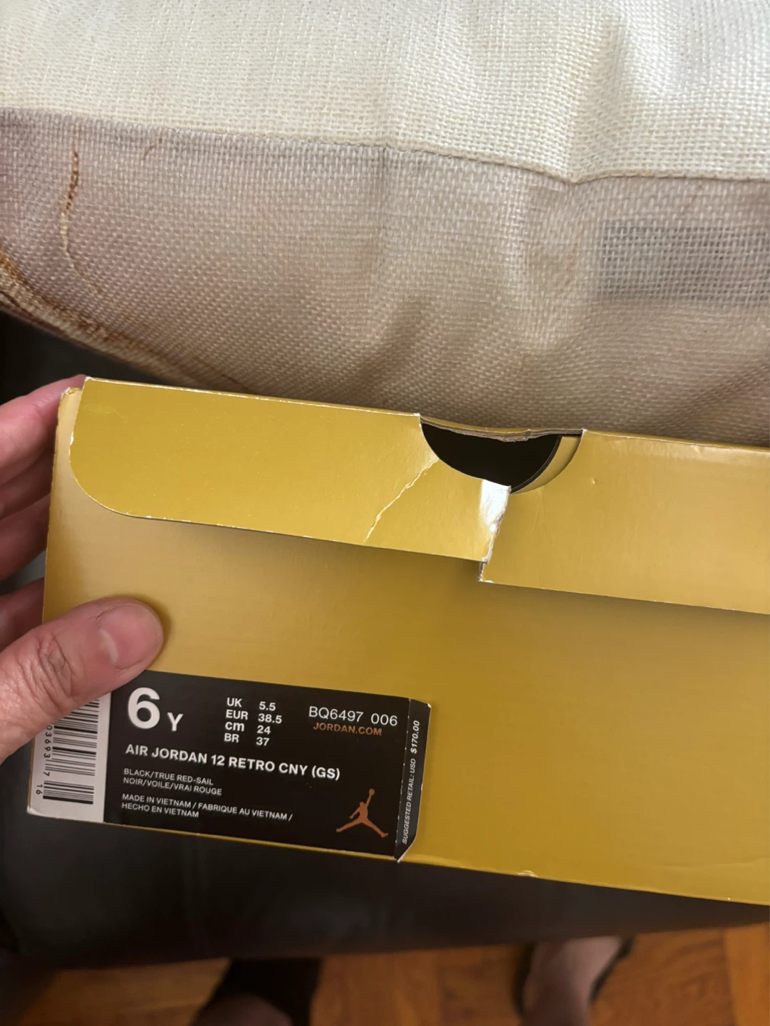 Air Jordan 12 Retro CNY (GS) Size 6Y