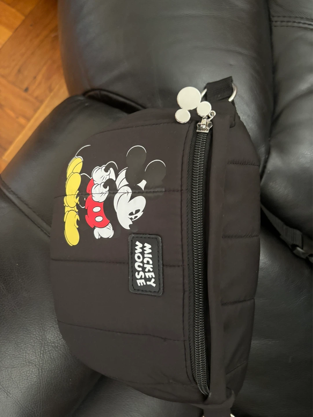 Disney Mickey Mouse Quilted Fanny Pack Belt Bag with Coin Pouch