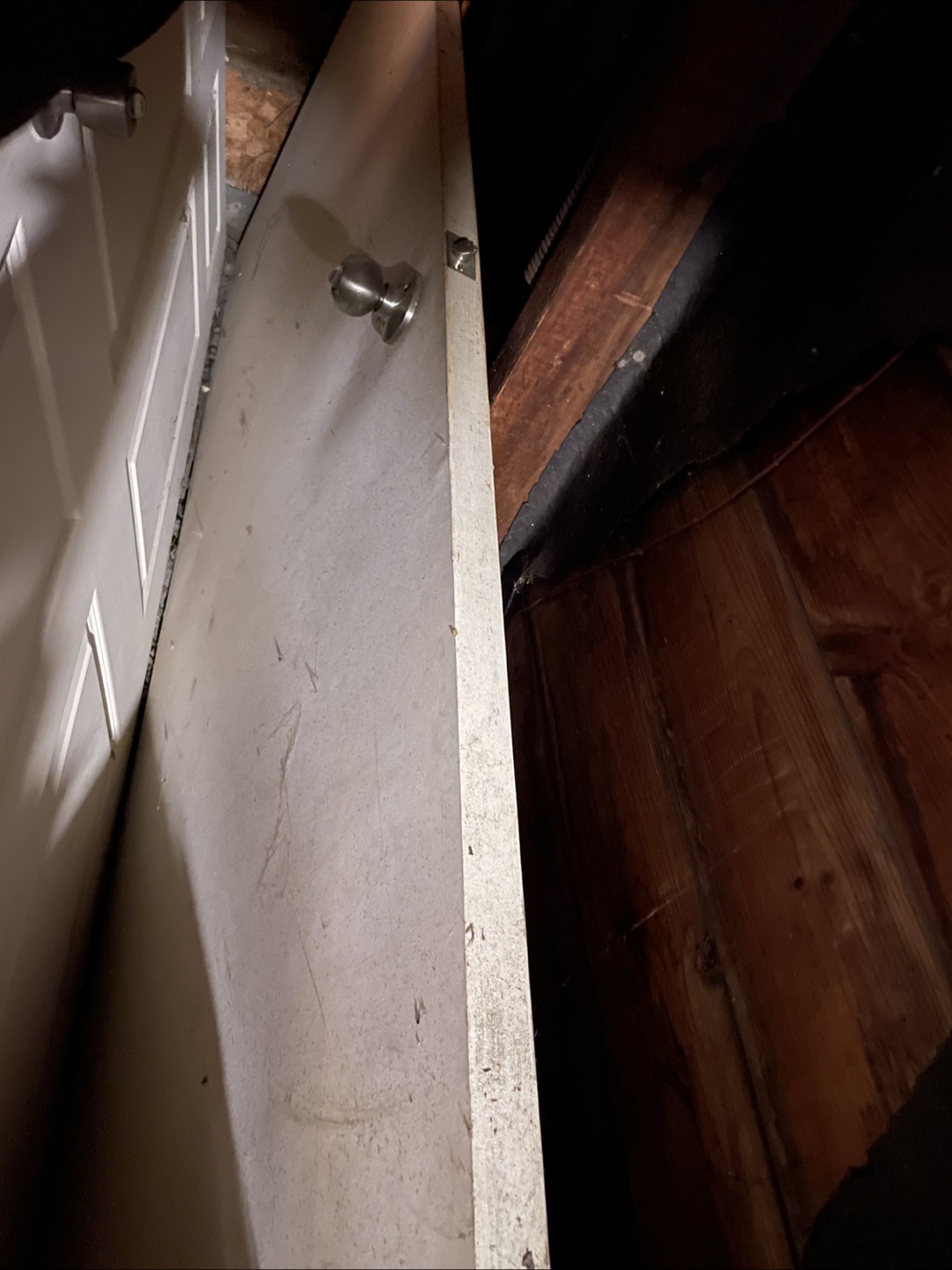 White Interior Door with Silver Knob
