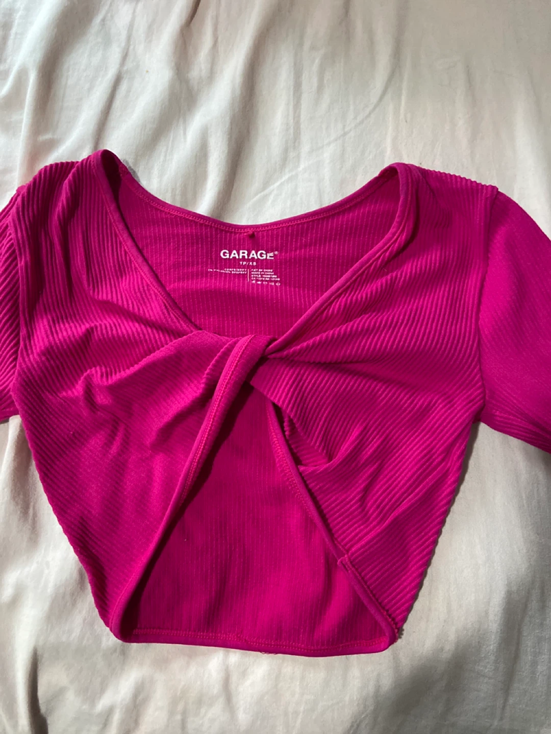 Garage Twist Front Ribbed Top - photo 2