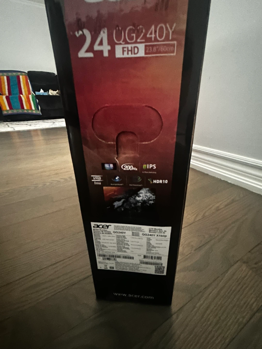 Acer 24" QG240Y FHD 200Hz IPS Monitor - photo 2