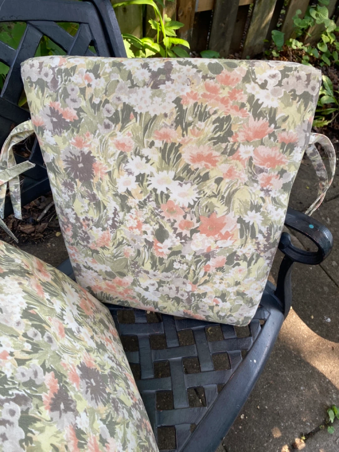 Floral Outdoor Chair Cushions Set of 2 - photo 3