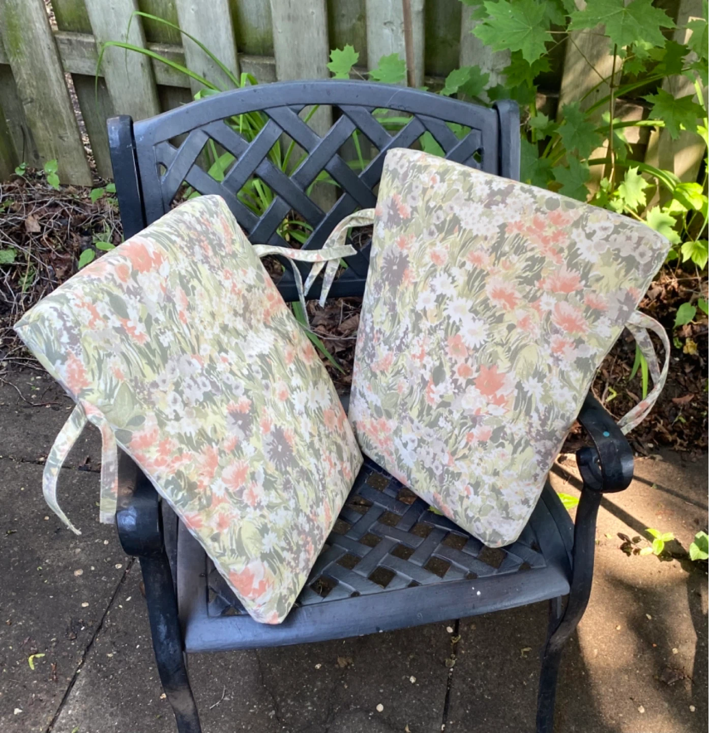 Floral Outdoor Chair Cushions Set of 2 - photo 2