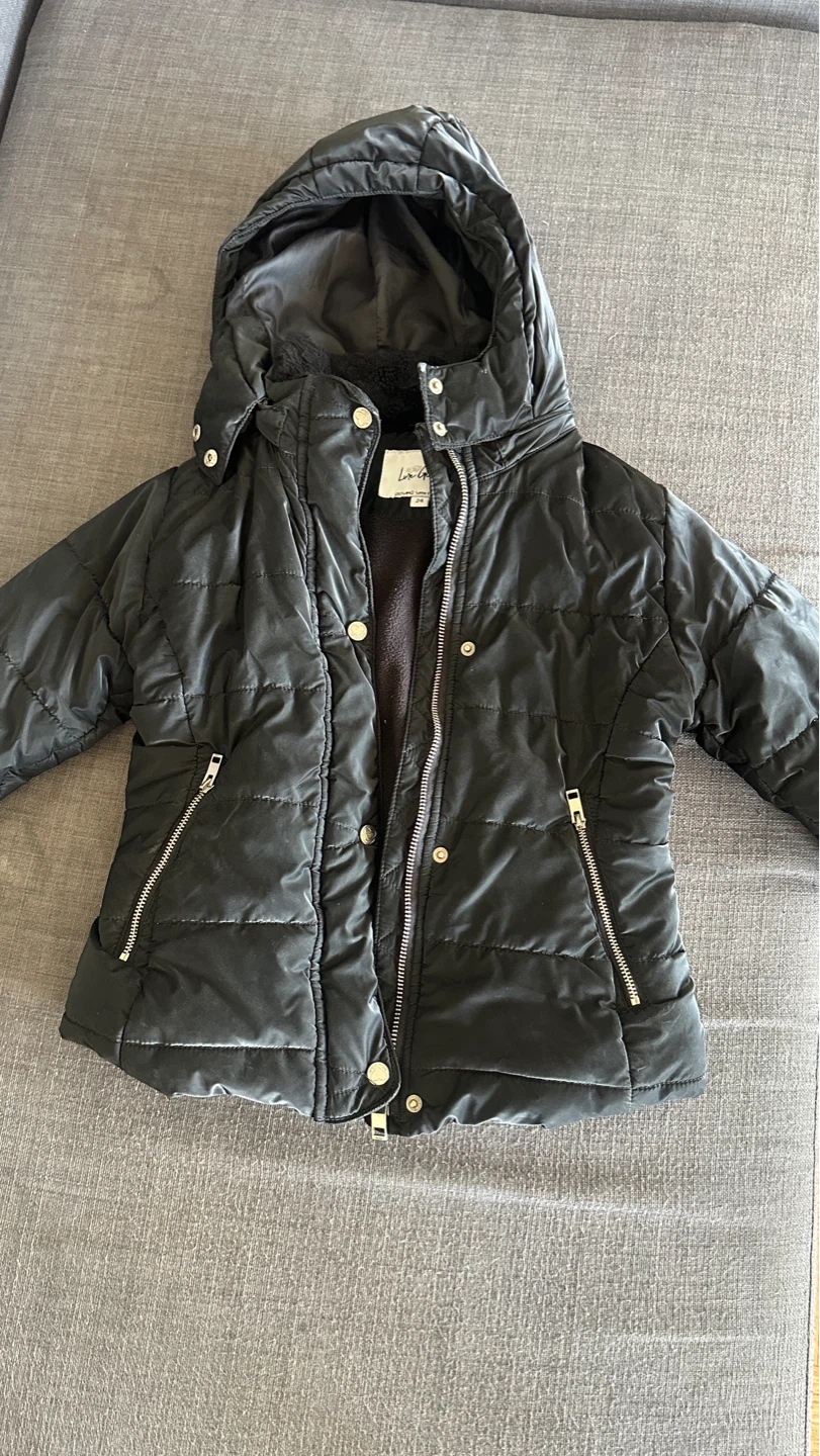 Black Puffer Jacket with Hood