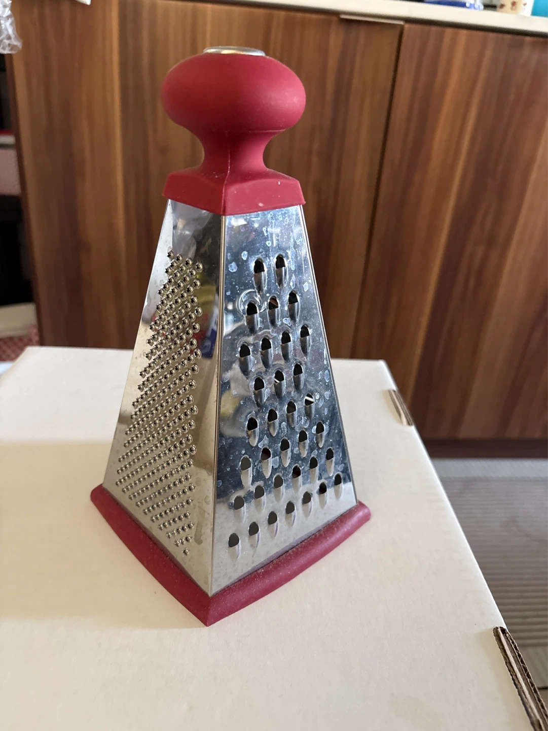 Pyramid Grater with Red Handle