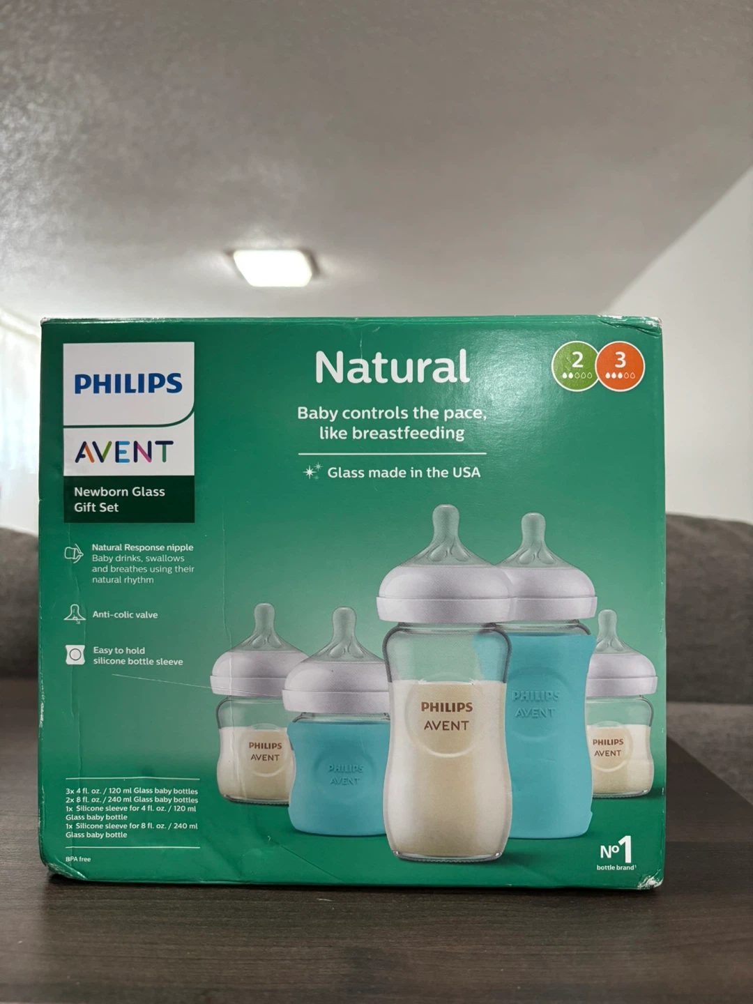 Philips Avent Natural Newborn Glass Gift Set