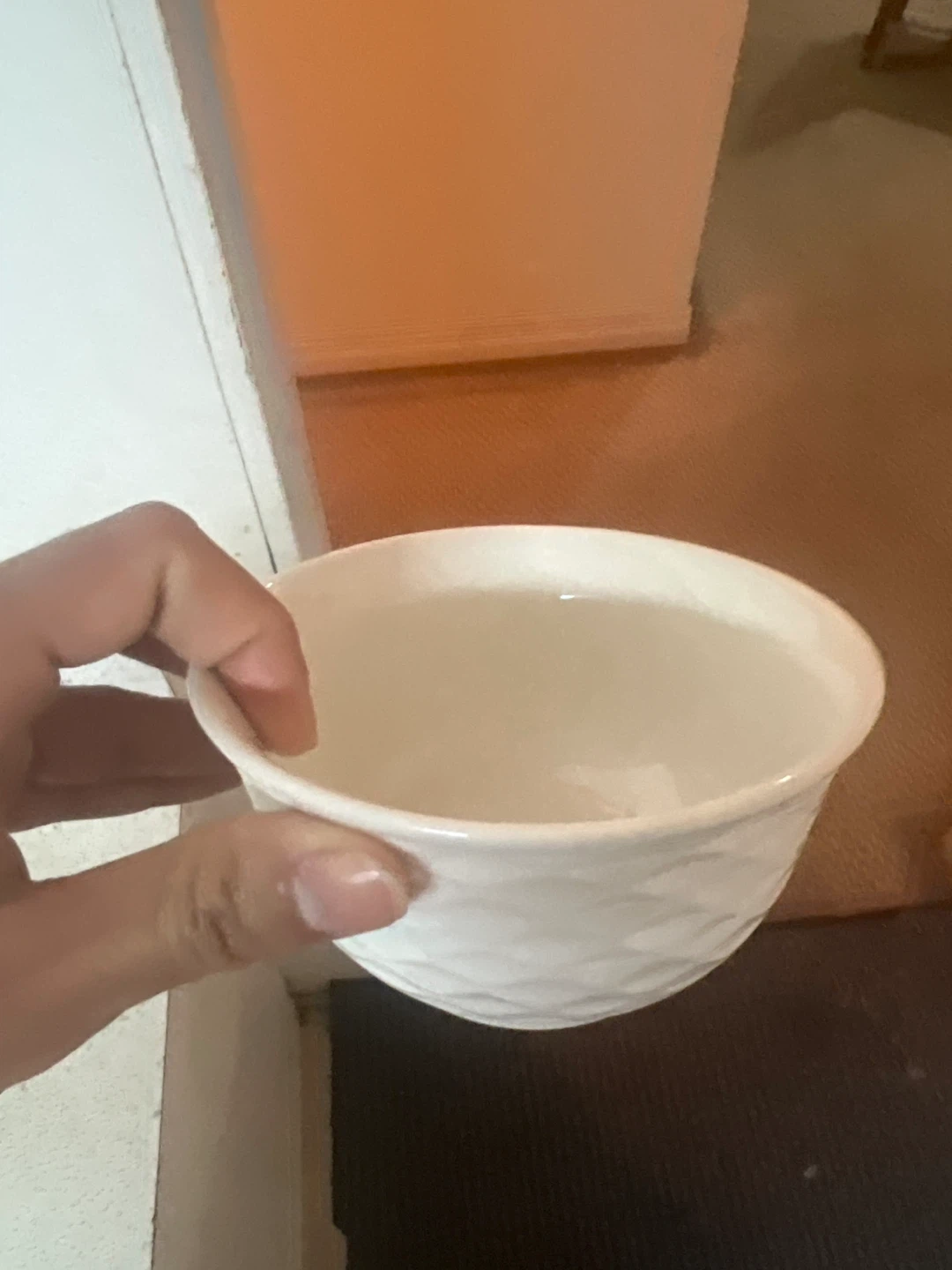 White Textured Cup