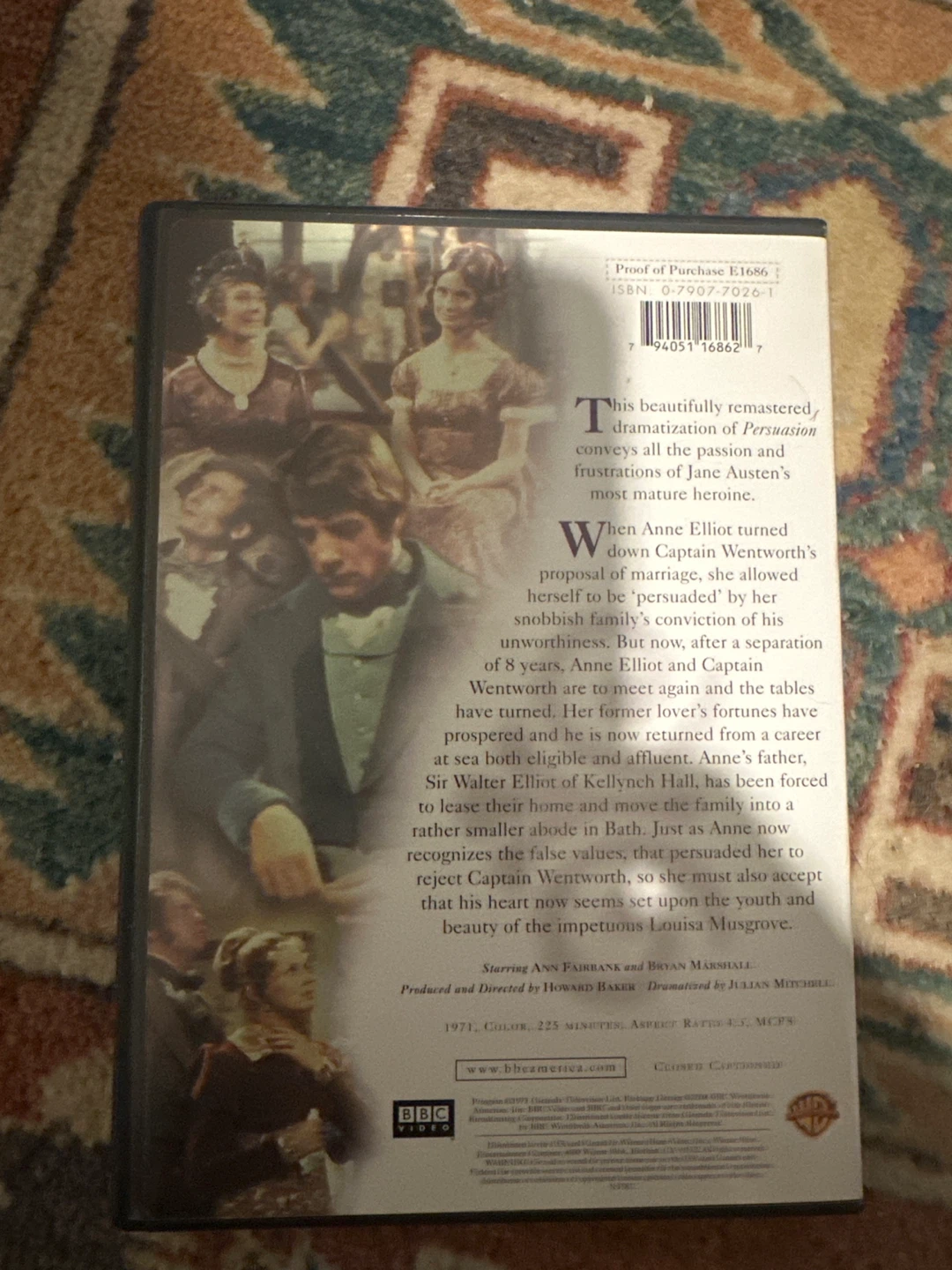 Jane Austen's Persuasion DVD - photo 2