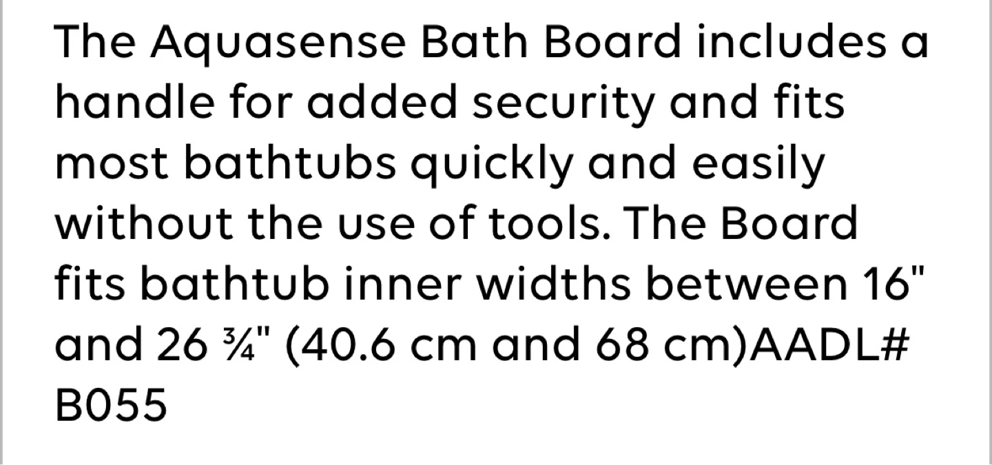 AquaSense Bath Board with Handle - photo 5