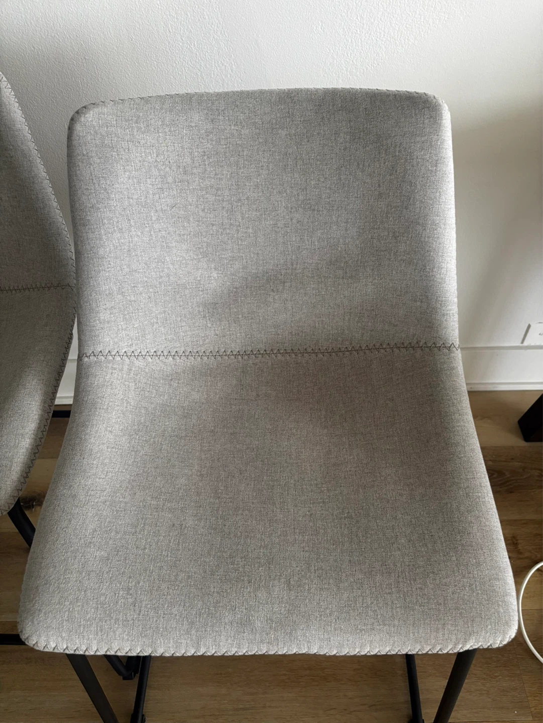 Set of 2 Kitchen Counter Height Stools ( grey) - photo 3