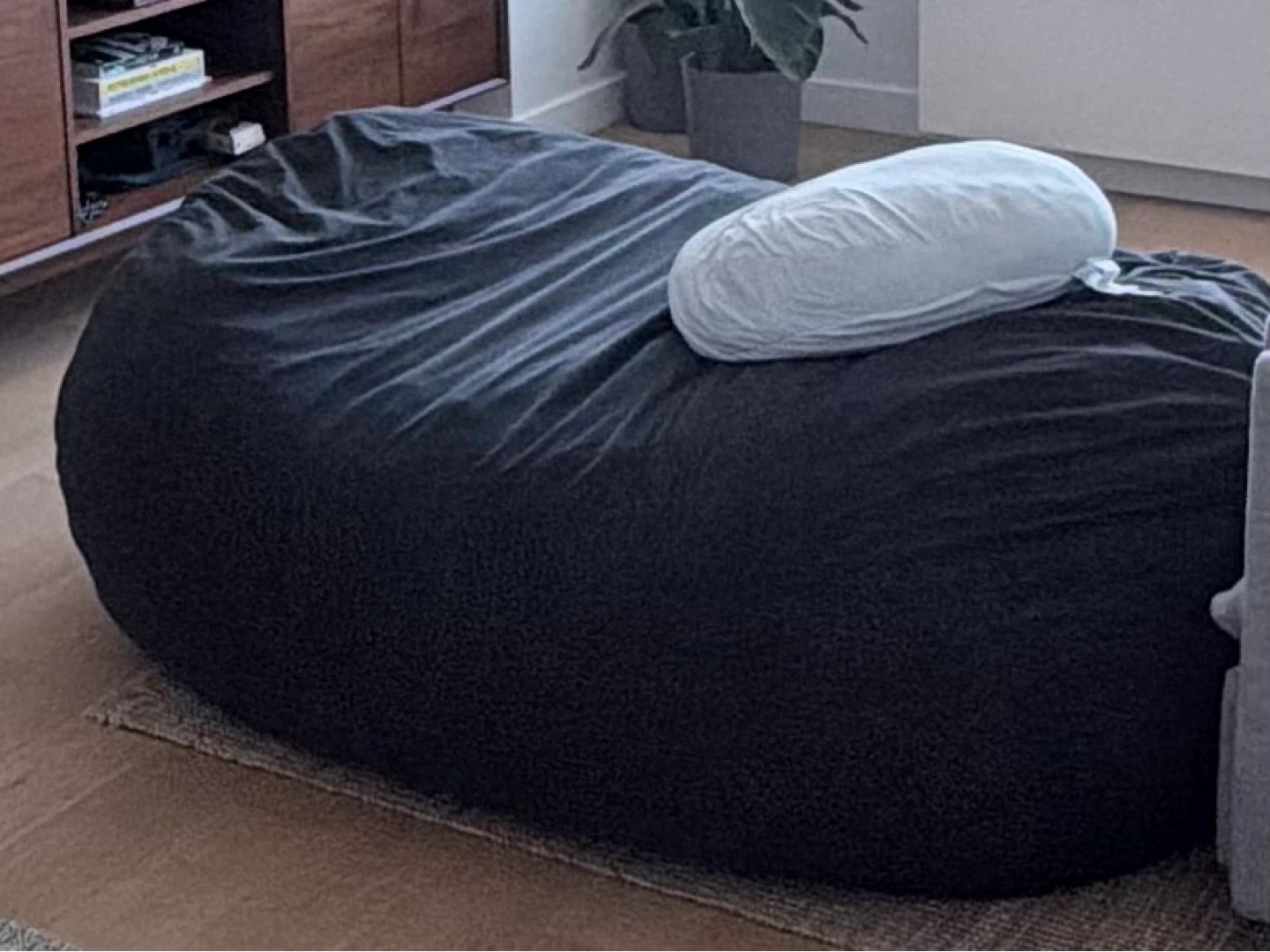 Large Dark Bean Bag Chair