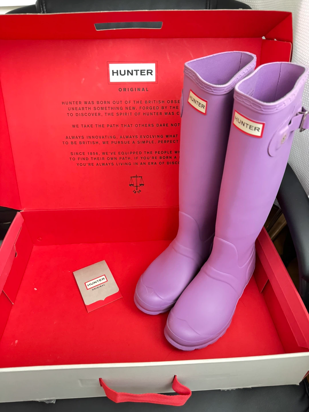 Hunter Original Tall Boots - Lavender - Size US 6 - photo 2