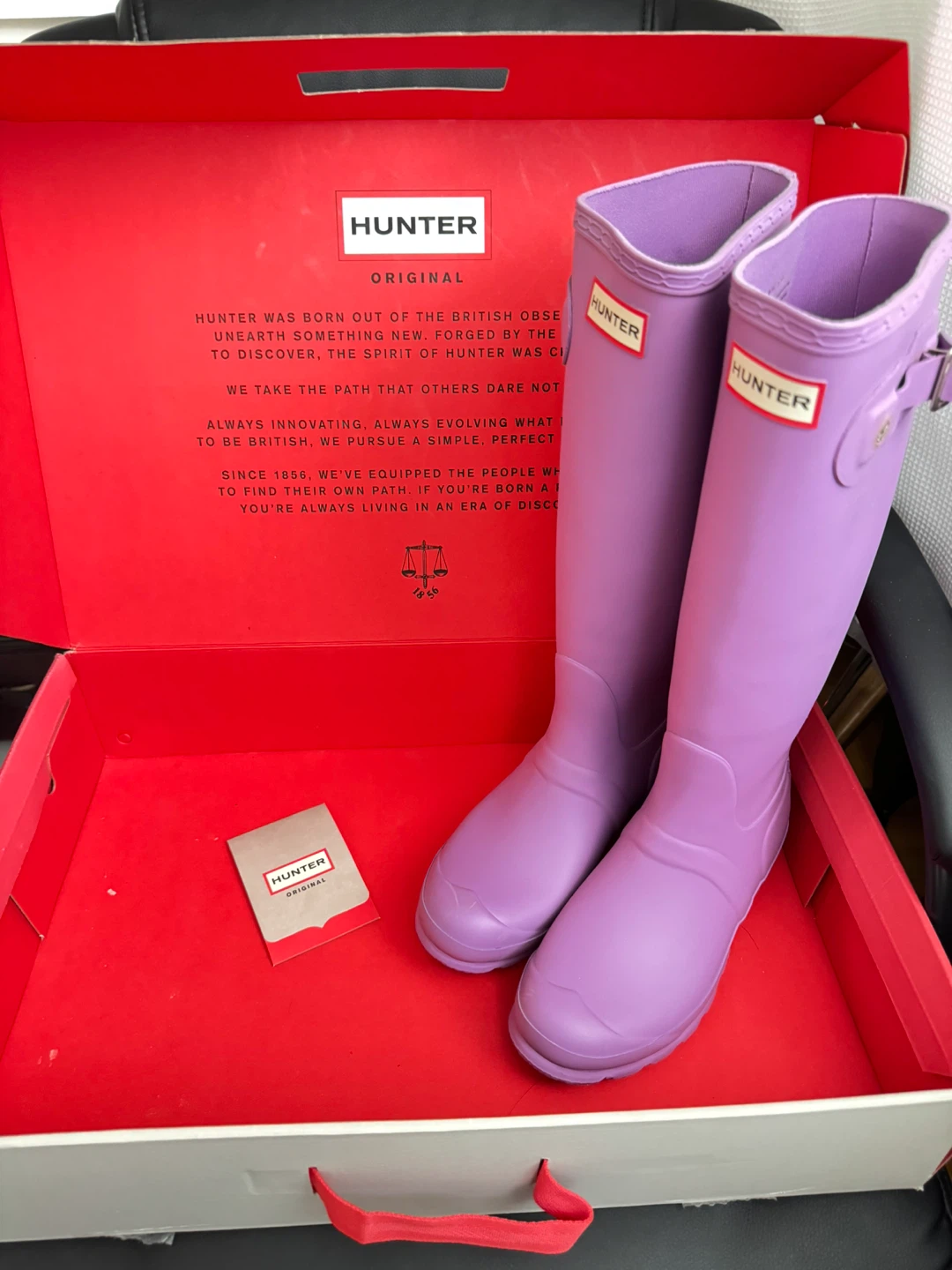 Hunter Original Tall Boots - Lavender - Size US 6