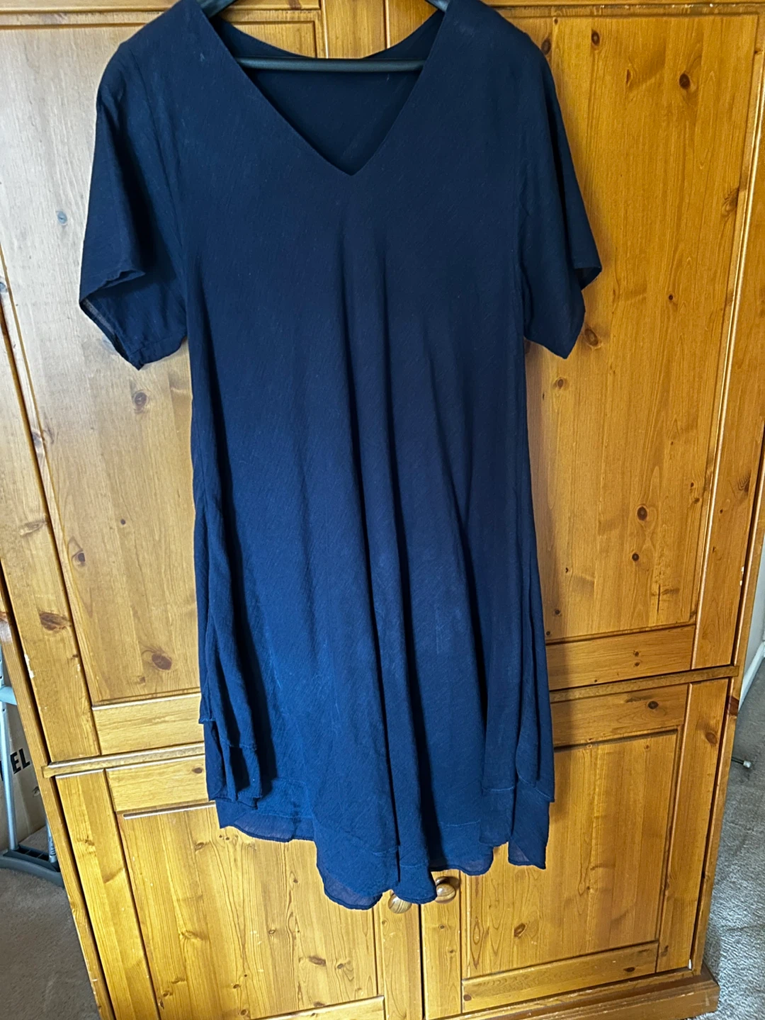 NEW Navy Blue 2-layer cotton Dress - photo 2