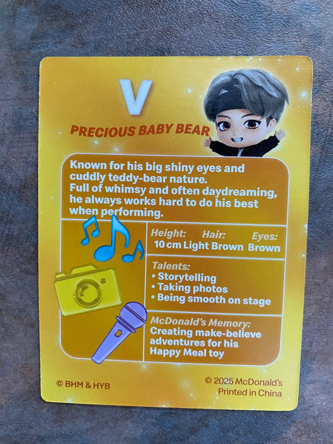 McDonald's TinyTAN V Figure with Card and Box - photo 3