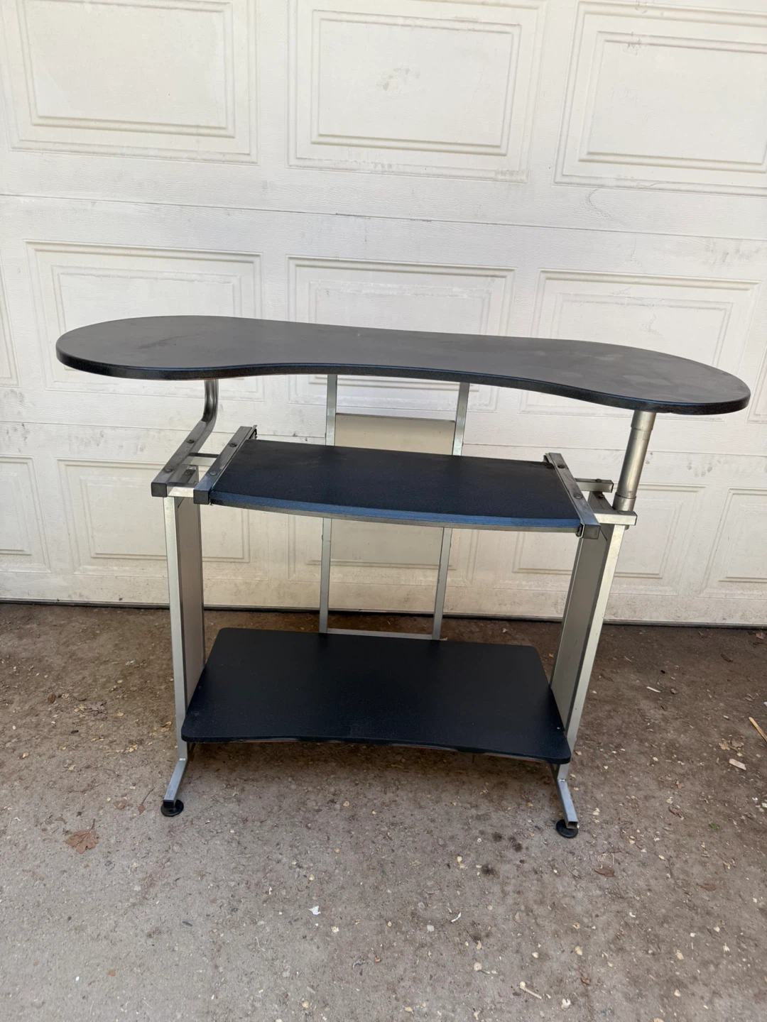 Black 3-Tier Computer Desk