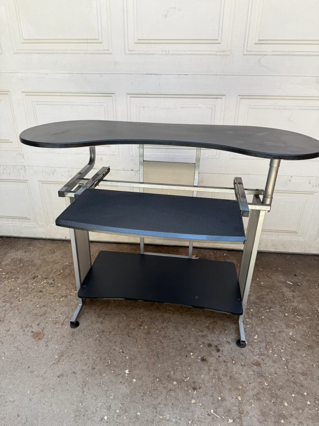 Black 3-Tier Computer Desk - photo 2