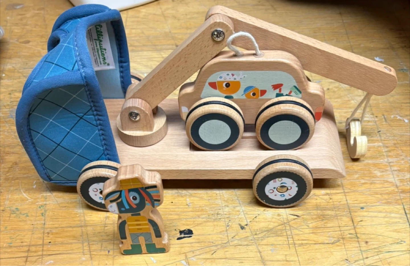 Wooden Construction Vehicle Playset - photo 2