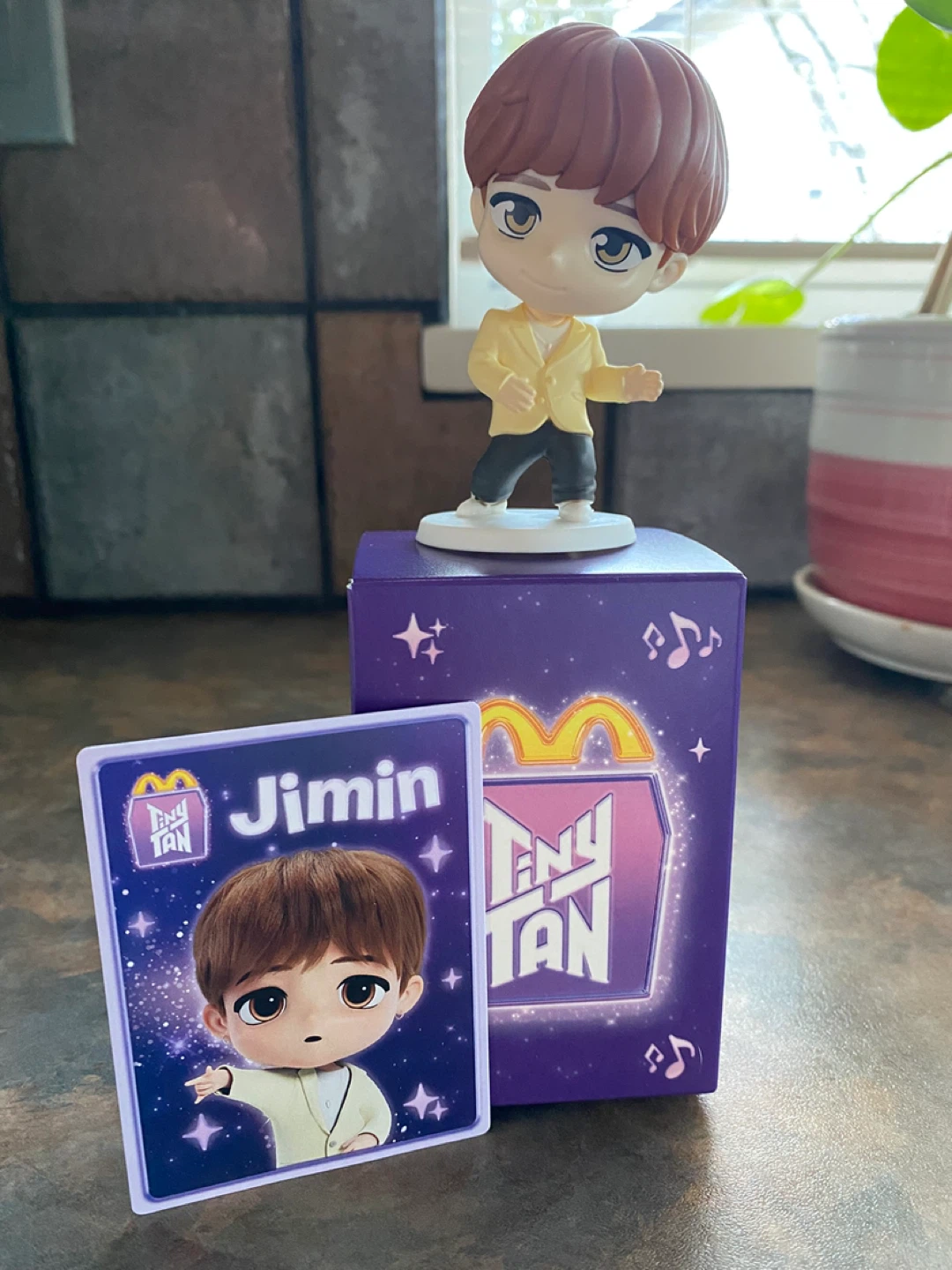 McDonald’s BTS TinyTan Jimin collectible with card and box - photo 2