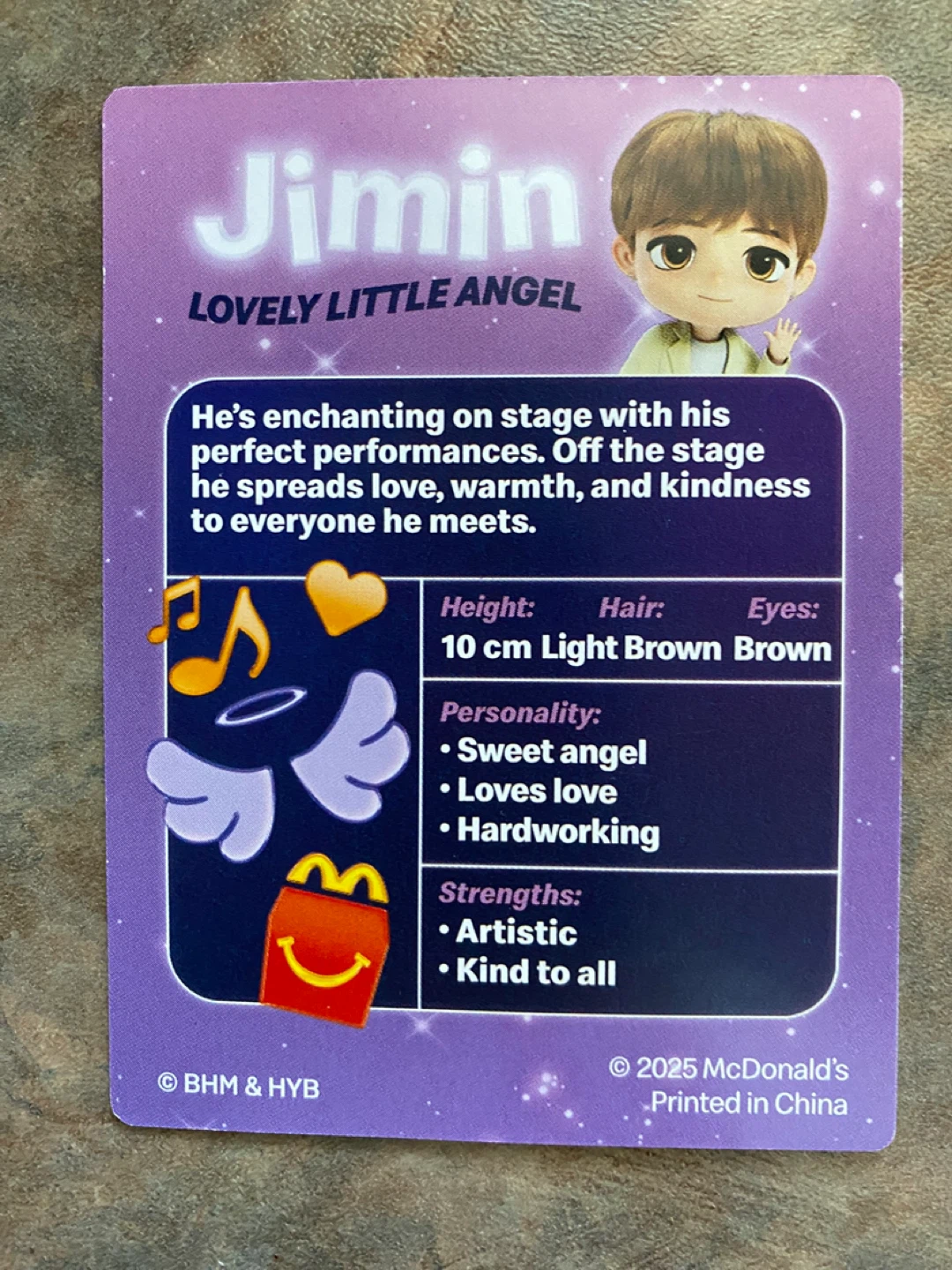 McDonald’s BTS TinyTan Jimin collectible with card and box - photo 4