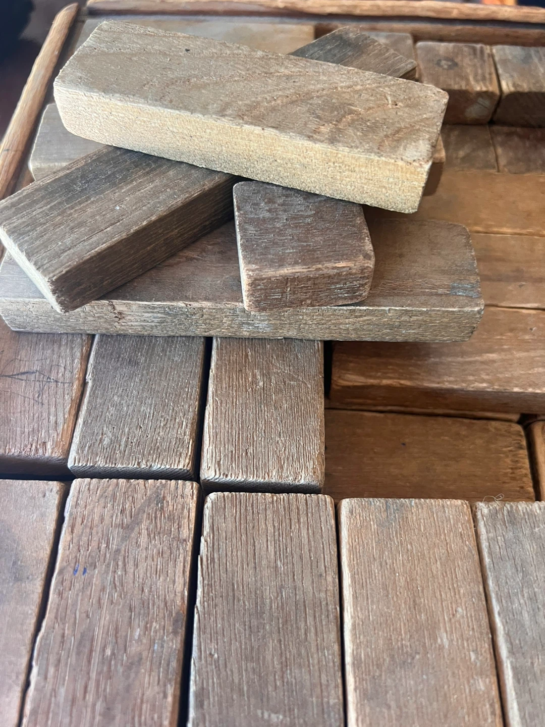 Vintage Wooden Building Blocks - Chalet Brand - photo 2