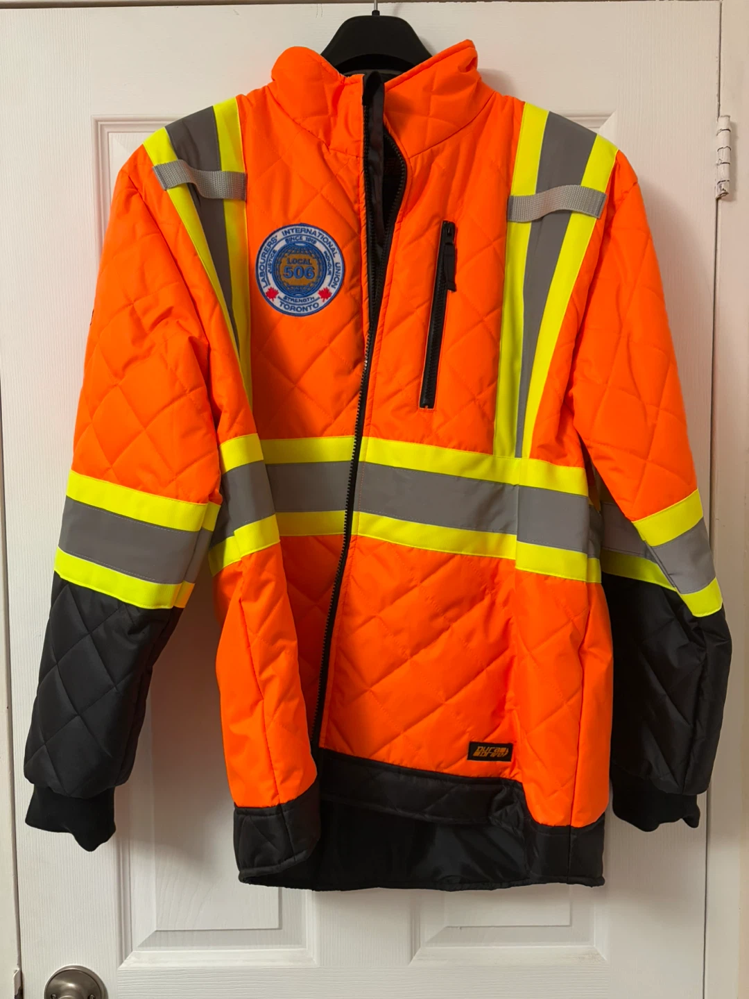Quilted Safety Jacket - LiUNA Local 506 - XL