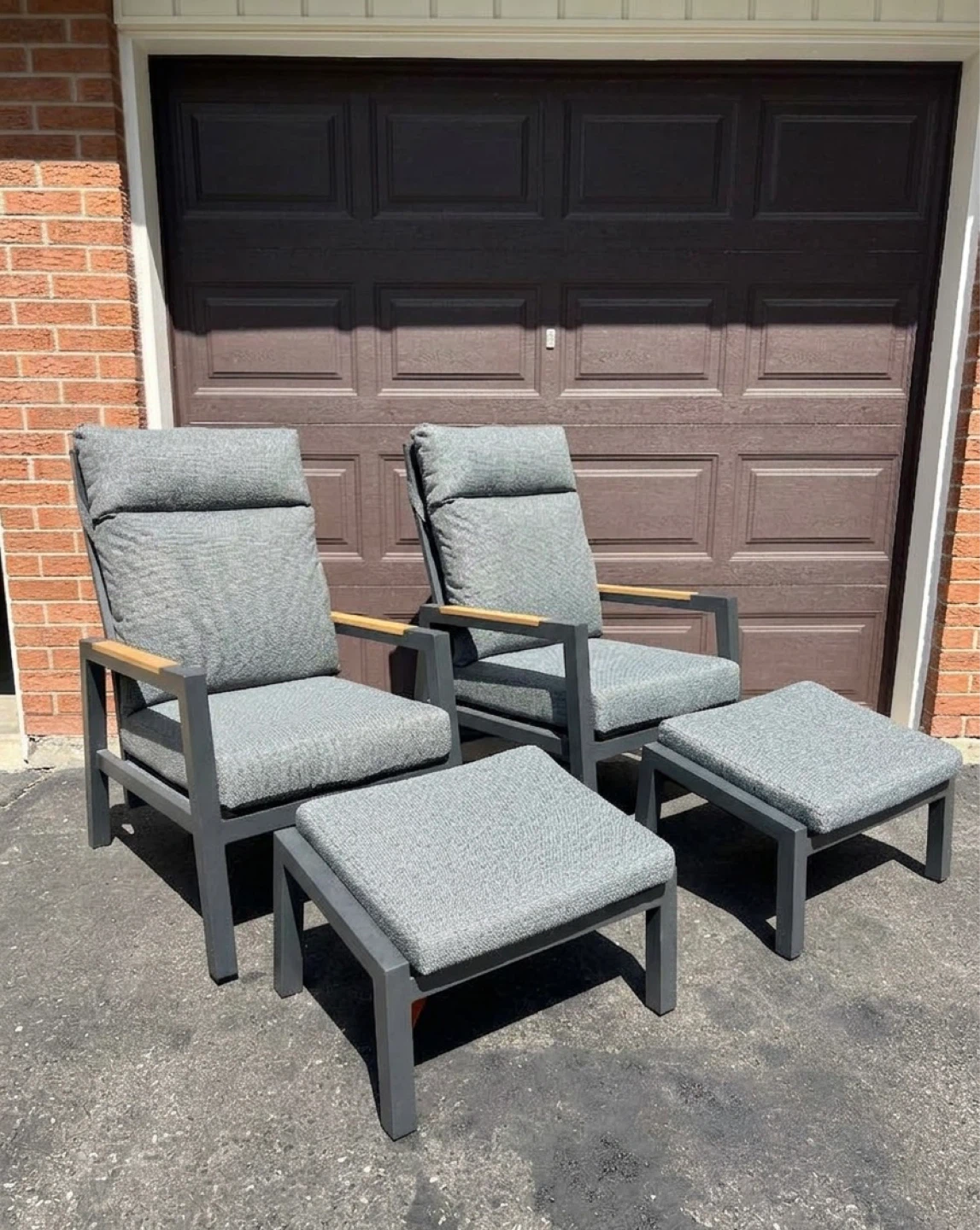 Outdoor Chairs with Ottomans - Patio Furniture