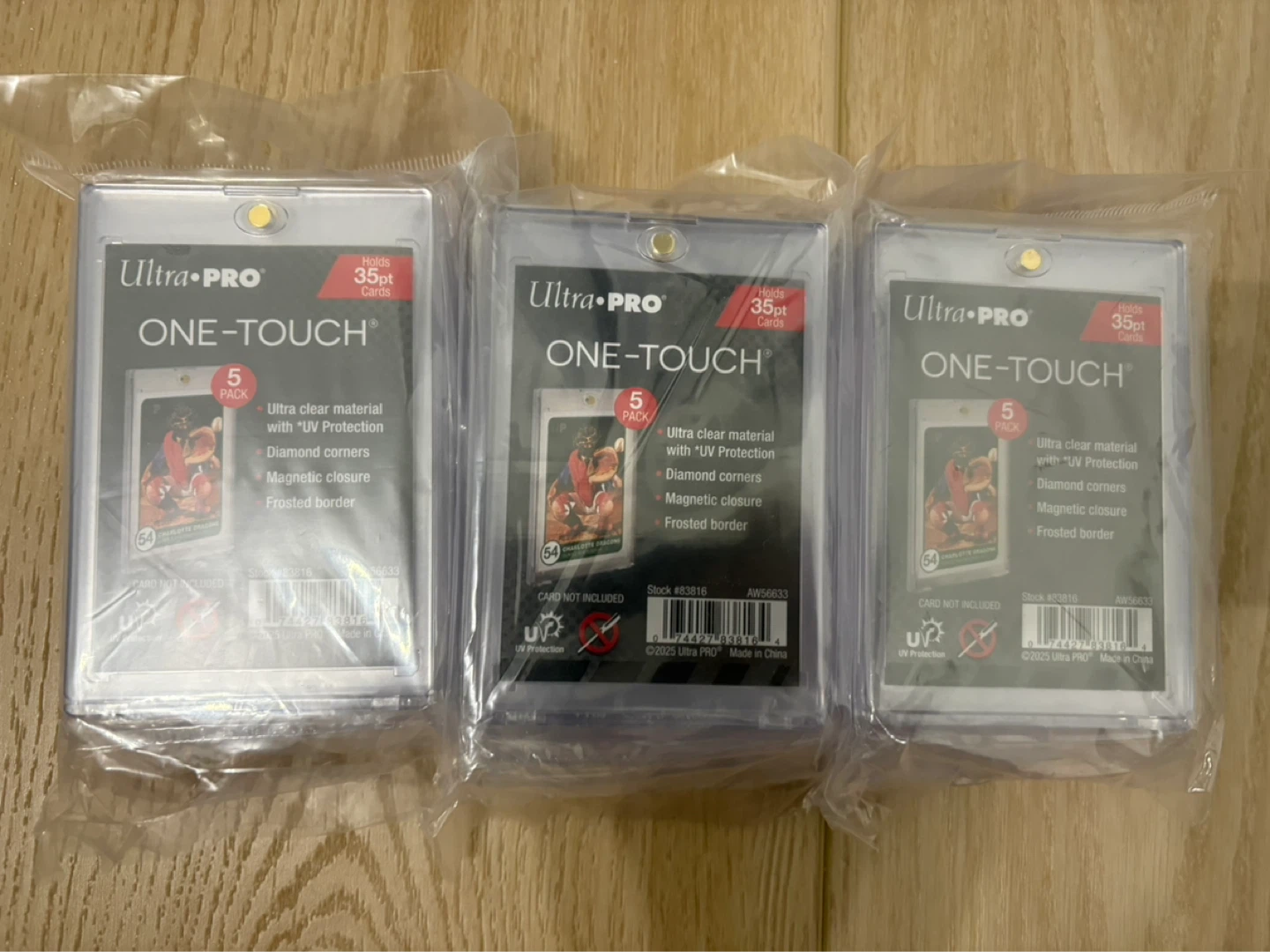 Ultra Pro One Touch 35pt Magnetic Closure Case 5 pack x 3