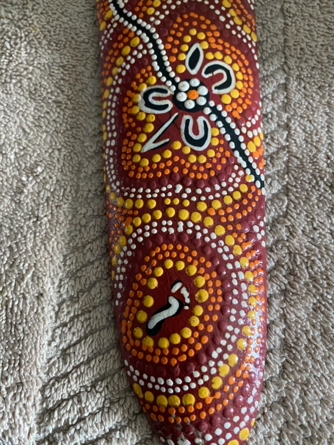 Hand-Painted Wooden Boomerang - photo 4